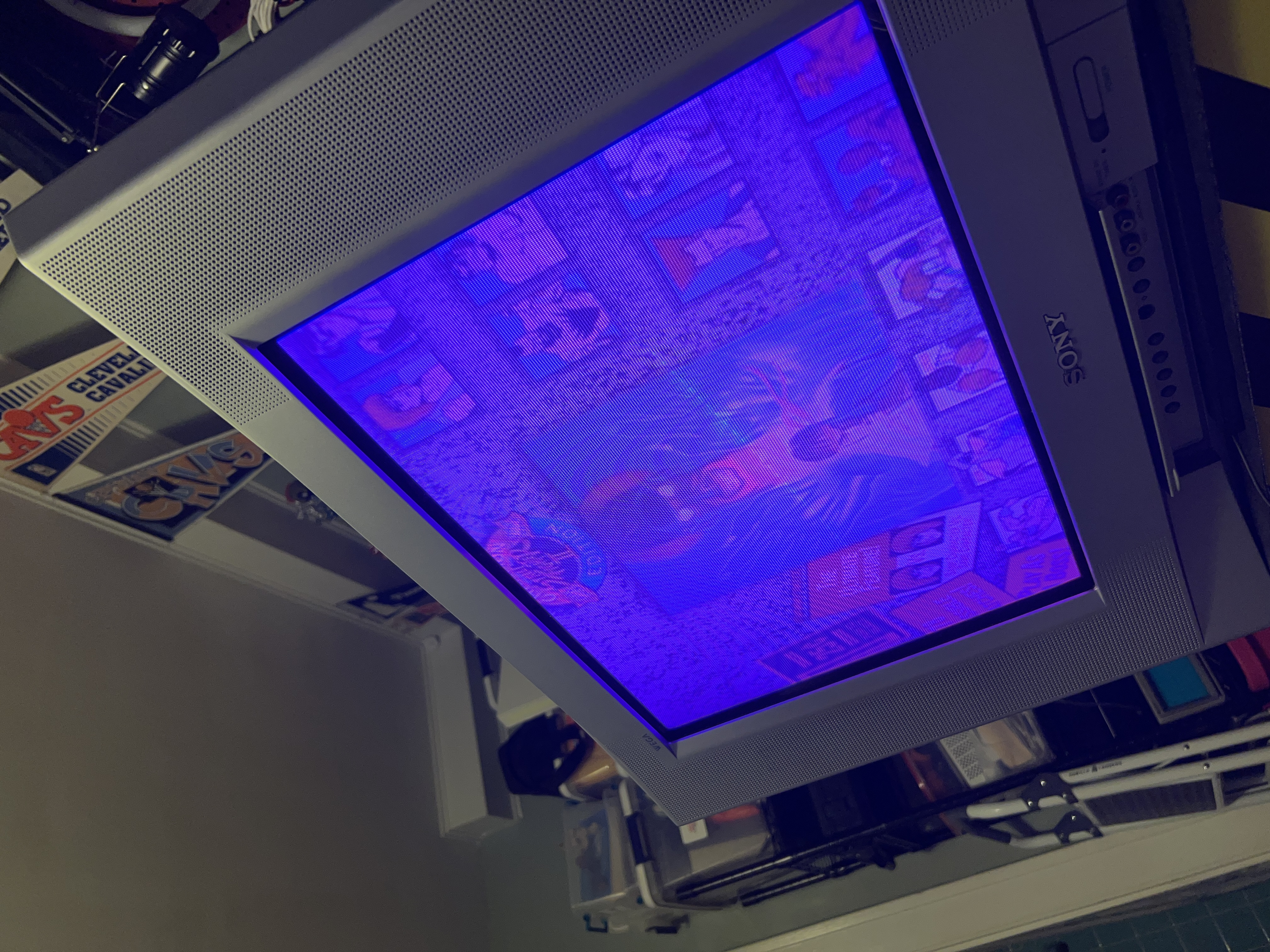I get the same pink tint through Component on my CRT